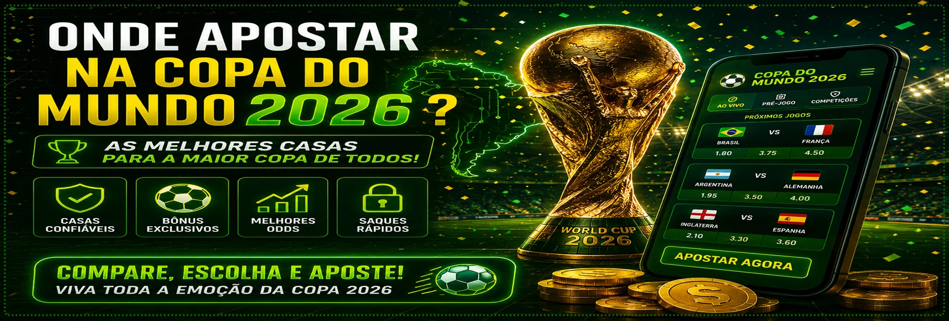 Onde apostar na Copa do Mundo