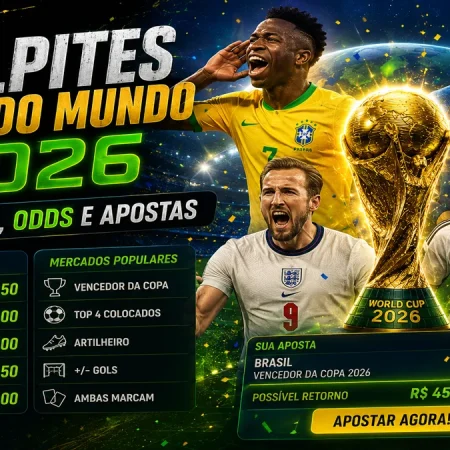 Palpites Copa do Mundo 2026: favoritos, odds e apostas