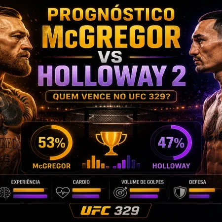 Prognóstico McGregor vs Holloway 2: quem vence no UFC 329?